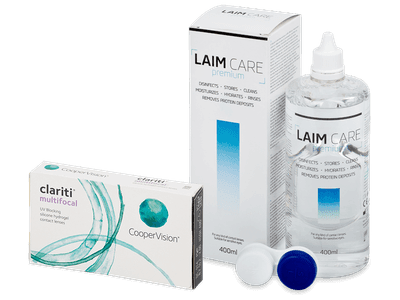 Clariti Multifocal (6 Linsen) + Laim Care 400 ml