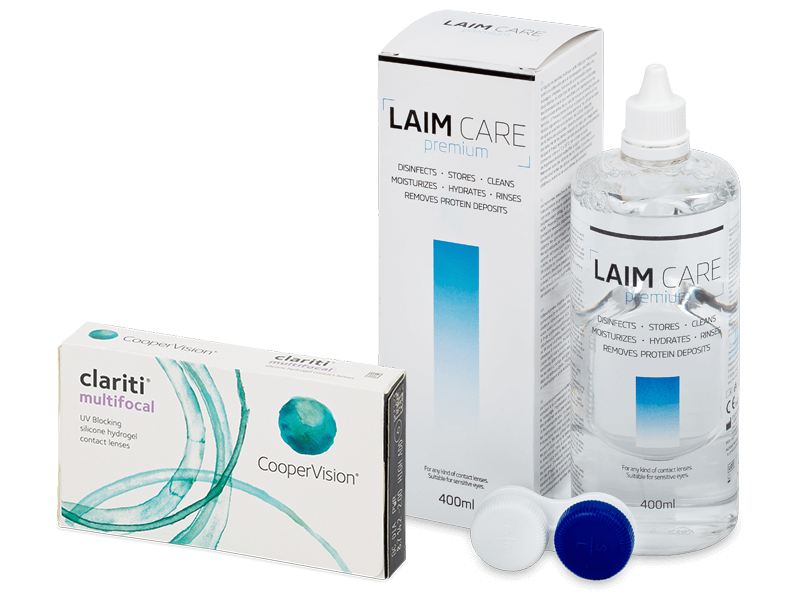 Clariti Multifocal (6 Linsen) + Laim-Care 400 ml - Spar-Set