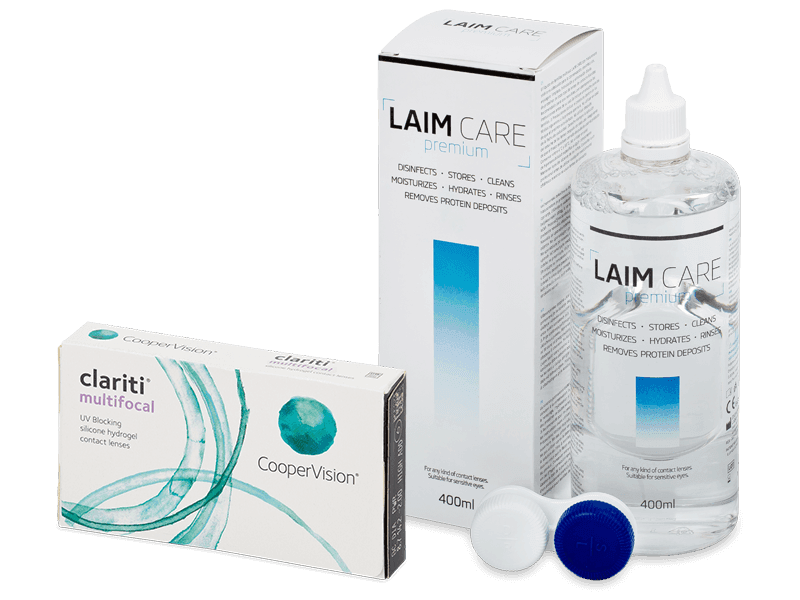 Clariti Multifocal (6 Linsen) + Laim Care 400 ml - Spar-Set