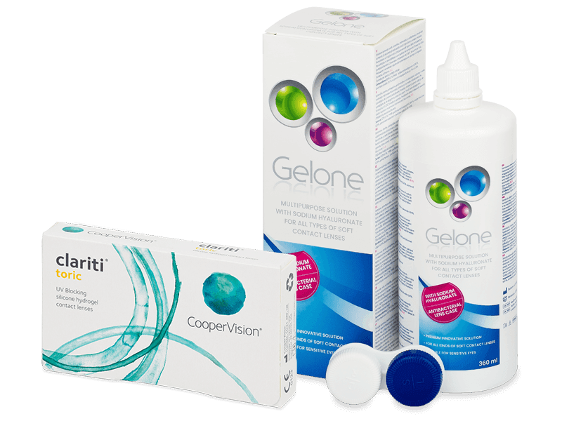 Clariti Toric (6 Linsen) + Gelone 360 ml - Spar-Set