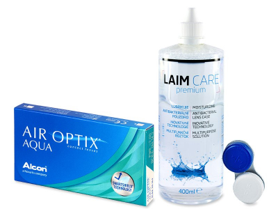 Air Optix Aqua (6 Linsen) + Laim Care 400ml