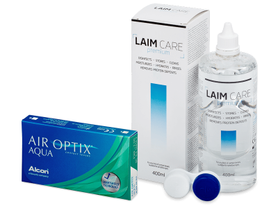 Air Optix Aqua (6 Linsen) + Laim Care 400ml