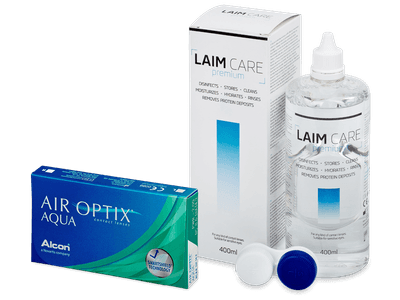 Air Optix Aqua (6 Linsen) + Laim Care 400ml