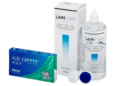 Air Optix Aqua (6 Linsen) + Laim Care 400 ml