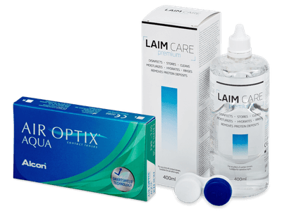 Air Optix Aqua (6 Linsen) + Laim Care 400 ml