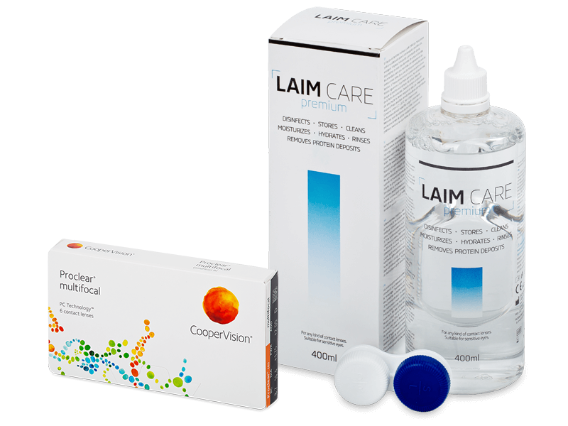 Proclear Multifocal (6 Linsen) + Laim-Care 400 ml - Spar-Set
