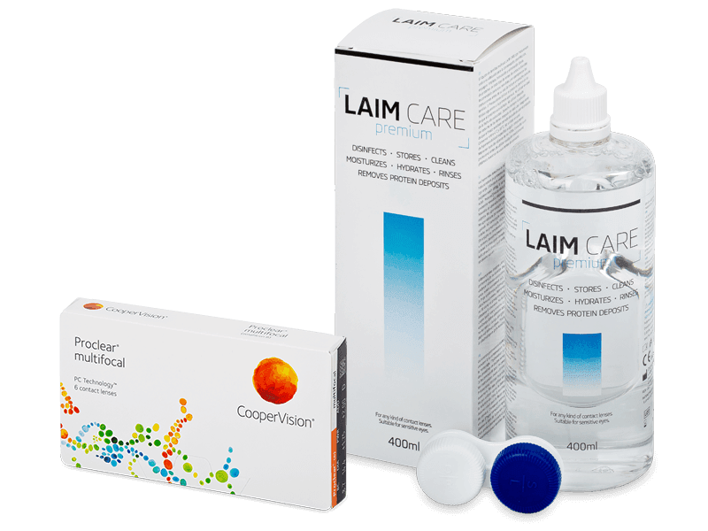Proclear Multifocal (6 Linsen) + Laim Care 400 ml - Spar-Set