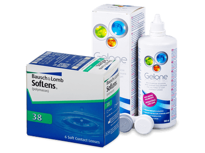 SofLens 38 (6 Linsen) + Gelone 360 ml - Älteres Design