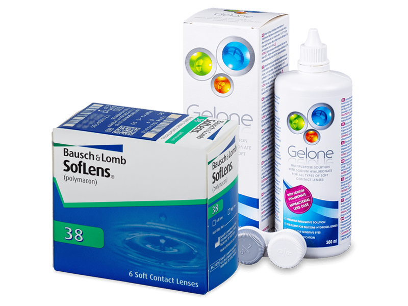 SofLens 38 (6 Linsen) + Gelone 360 ml - Spar-Set