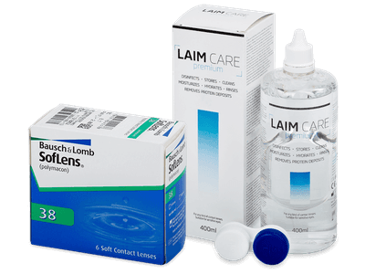 SofLens 38 (6 Linsen) + Laim Care 400 ml - Älteres Design