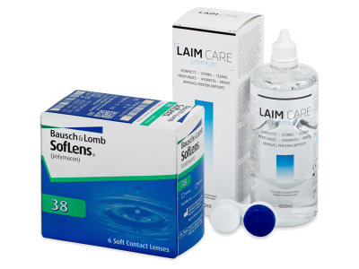 SofLens 38 (6 Linsen) + Laim Care 400 ml