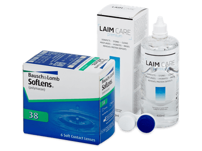 SofLens 38 (6 Linsen) + Laim Care 400 ml