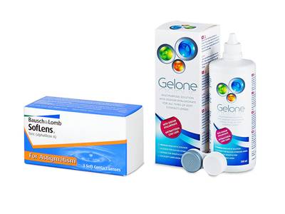 SofLens Toric (3 Linsen) + Gelone 360 ml - Älteres Design