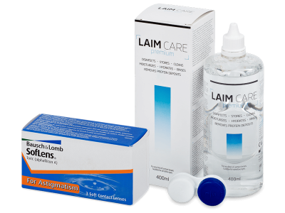 SofLens Toric (3 Linsen) + Laim-Care 400 ml - Dieses Produkt gibt es außerdem in folgenden Abpackungen