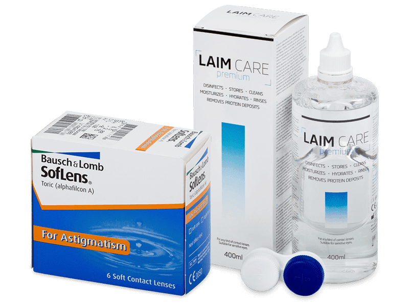 SofLens Toric (6 Linsen) + Laim Care 400 ml - Spar-Set