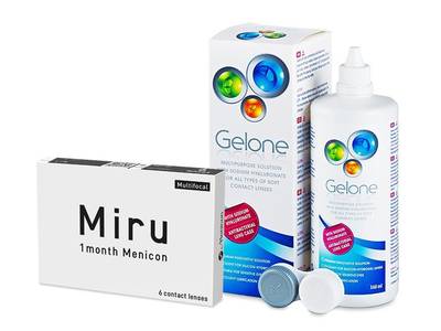 Miru 1month Menicon multifocal (6 Linsen) + Gelone 360 ml