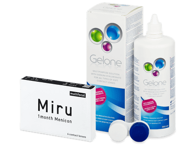 Miru 1month Menicon multifocal (6 Linsen) + Gelone 360 ml