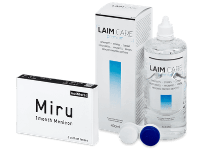 Miru 1month Menicon multifocal (6 Linsen) + Laim Care 400 ml