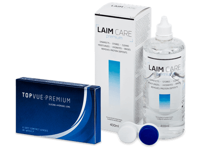 TopVue Premium (6 Linsen) + Laim Care 400 ml