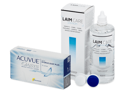 Acuvue Oasys (12 Linsen) + Laim Care 400 ml