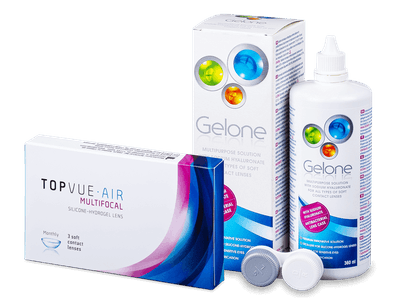 TopVue Air Multifocal (3 Linsen) + Gelone 360 ml