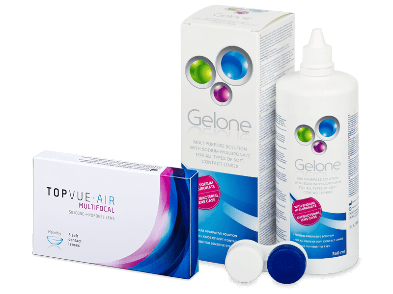 TopVue Air Multifocal (3 Linsen) + Gelone 360 ml - Spar-Set