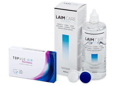 TopVue Air Multifocal (3 Linsen) + Laim Care 400 ml