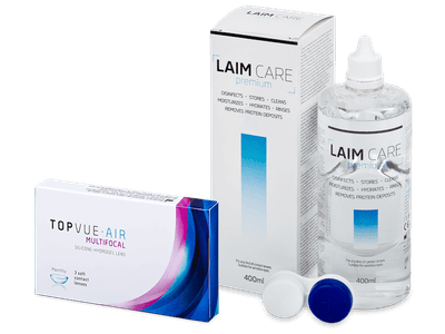 TopVue Air Multifocal (3 Linsen) + Laim Care 400 ml