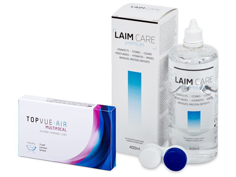 TopVue Air Multifocal (3 Linsen) + Laim-Care 400 ml - Spar-Set
