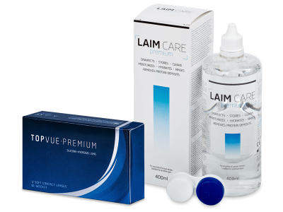 TopVue Premium (12 Linsen) + Laim-Care 400 ml - Spar-Set