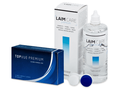 TopVue Premium (12 Linsen) + Laim Care 400 ml