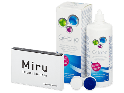 Miru 1month Menicon (6 Linsen) + Gelone 360 ml