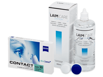 Carl Zeiss Contact Day 30 Compatic (6 Linsen) + Laim Care 400 ml - Älteres Design