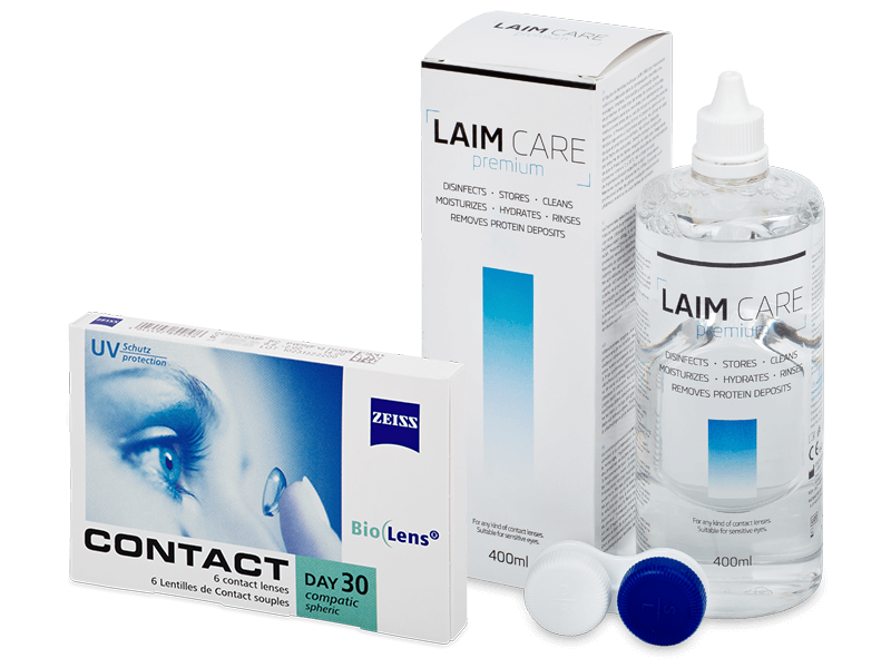 Carl Zeiss Contact Day 30 Compatic (6 Linsen) + Laim Care 400ml - Spar-Set