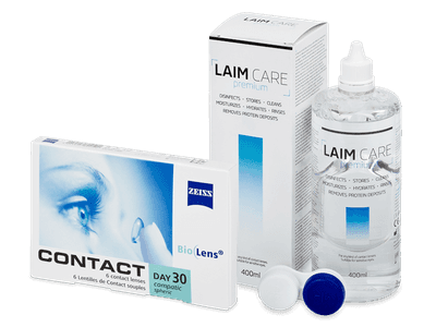 Carl Zeiss Contact Day 30 Compatic (6 Linsen) + Laim Care 400 ml - Spar-Set
