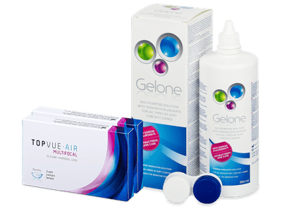 TopVue Air Multifocal (6 Linsen) + Gelone 360 ml - Spar-Set