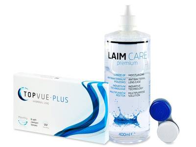 TopVue Plus (6 Linsen) + Laim Care 400 ml - Älteres Design