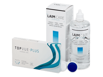 TopVue Plus (6 Linsen) + Laim Care 400 ml