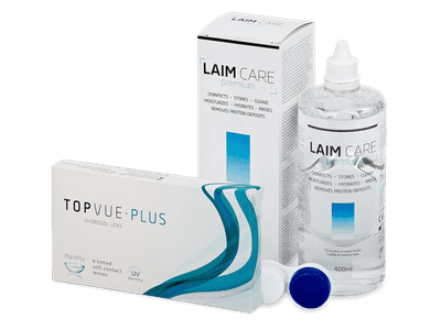 TopVue Plus (6 Linsen) + Laim Care 400 ml