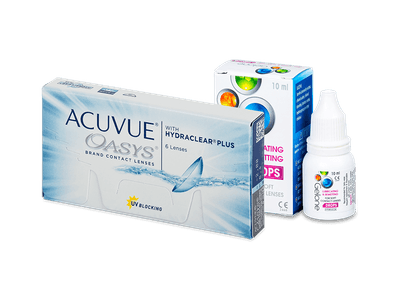 Acuvue Oasys (6 Linsen) + Gelone Drops 10 ml