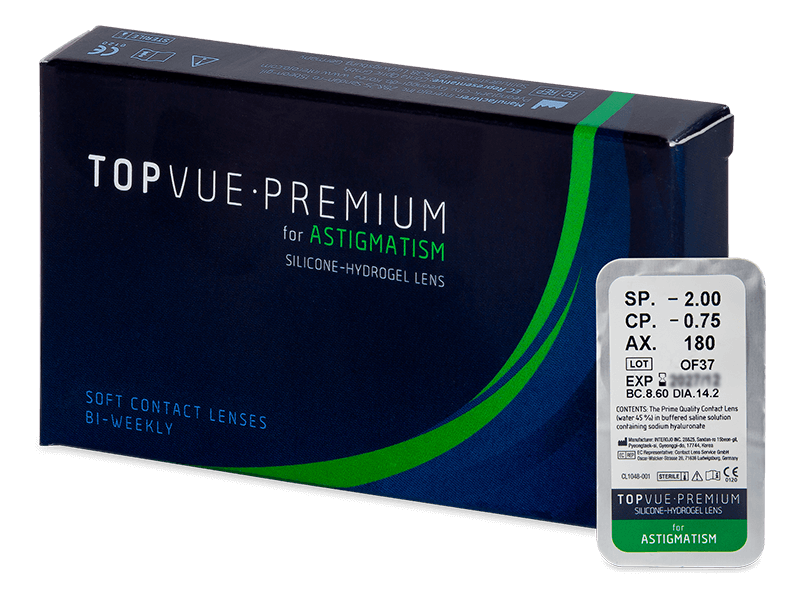 TopVue Premium for Astigmatism (1 Linse) - Torische Kontaktlinsen