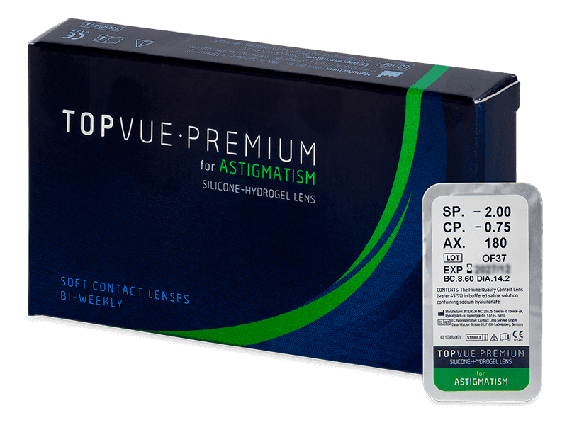 TopVue Premium for Astigmatism (1 Linse) - Torische Kontaktlinsen