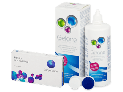 Biofinity Toric Multifocal (6 Linsen) + Gelone 360 ml