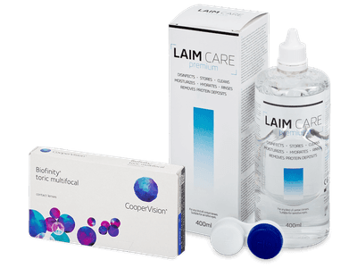 Biofinity Toric Multifocal (6 Linsen) + Laim Care 400 ml