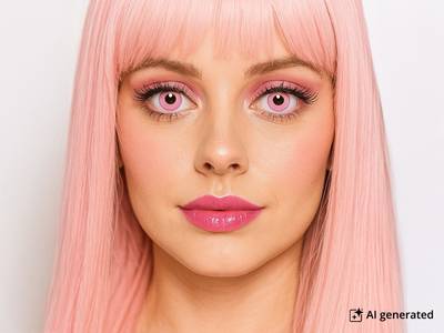 CRAZY LENS - Barbie Pink - Tageslinsen mit Stärke (2 Linsen) - Beispielfoto