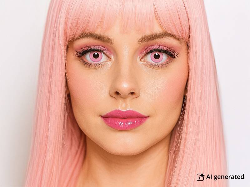 CRAZY LENS - Barbie Pink - Tageslinsen mit Stärke (2 Linsen)