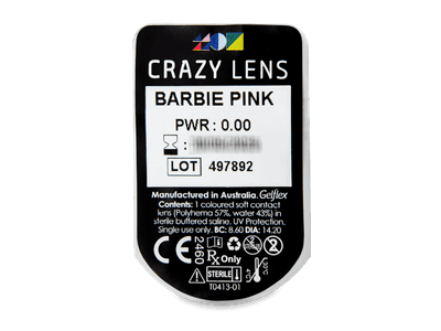 CRAZY LENS - Barbie Pink - Tageslinsen ohne Stärke (2 Linsen) - Blister Vorschau