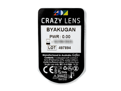 CRAZY LENS - Byakugan - Tageslinsen ohne Stärke (2 Linsen) - Blister Vorschau