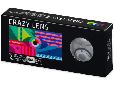 CRAZY LENS - Byakugan - Tageslinsen mit Stärke (2 Linsen) - Coloured contact lenses