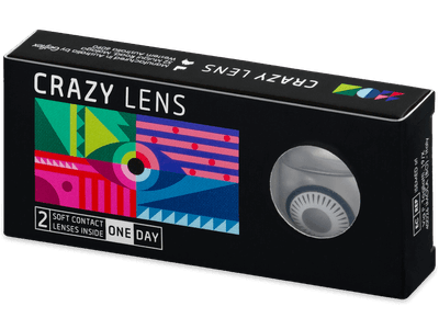 CRAZY LENS - Byakugan - Tageslinsen mit Stärke (2 Linsen) - Coloured contact lenses